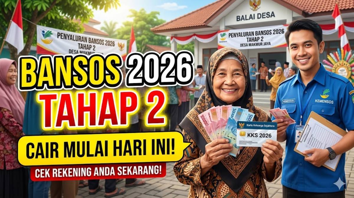 Bansos 2026 Tahap 2 Cair Lagi Bulan Ini, Cek Nama Kamu Lewat HP