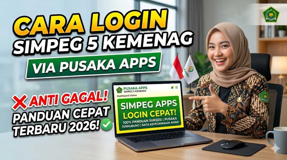 Cara Login Simpeg 5 Kemenag via Pusaka Apps Terbaru 2026: Panduan Cepat Anti Gagal