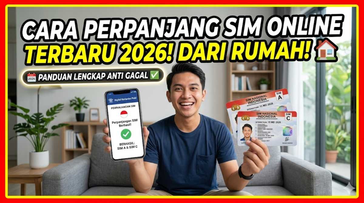 Cara Perpanjang SIM Online Terbaru 2026: Panduan Lengkap Anti Gagal Cukup dari Rumah!