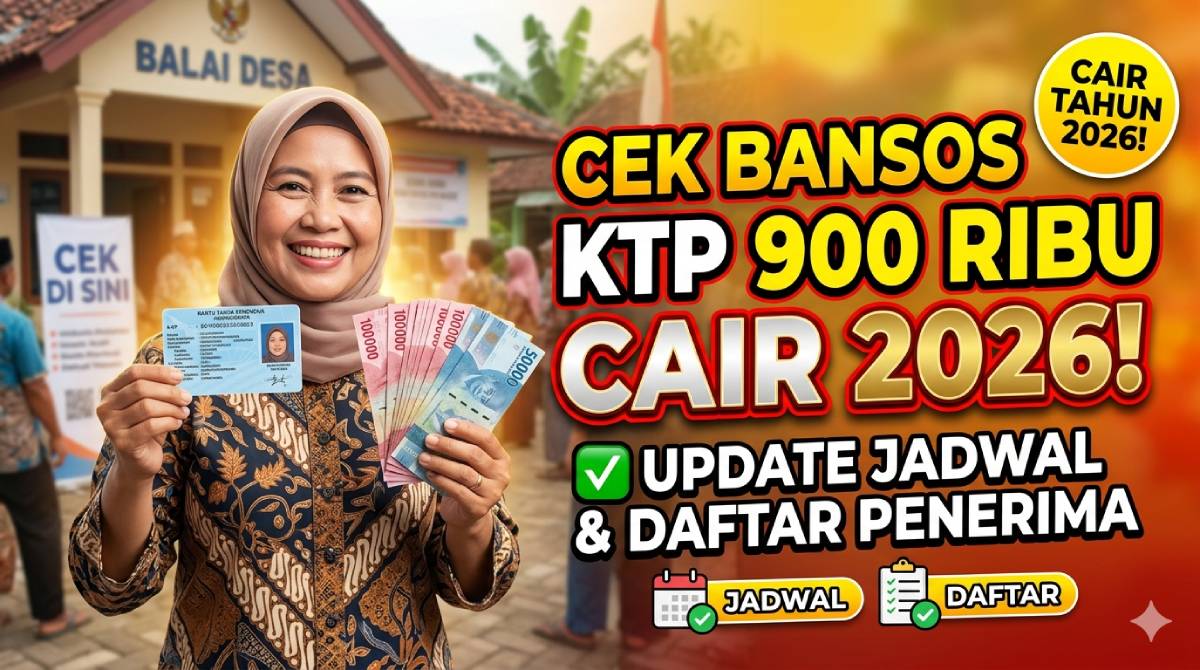 Cek Bansos KTP 900 Ribu Cair 2026: Update Jadwal dan Daftar Penerima