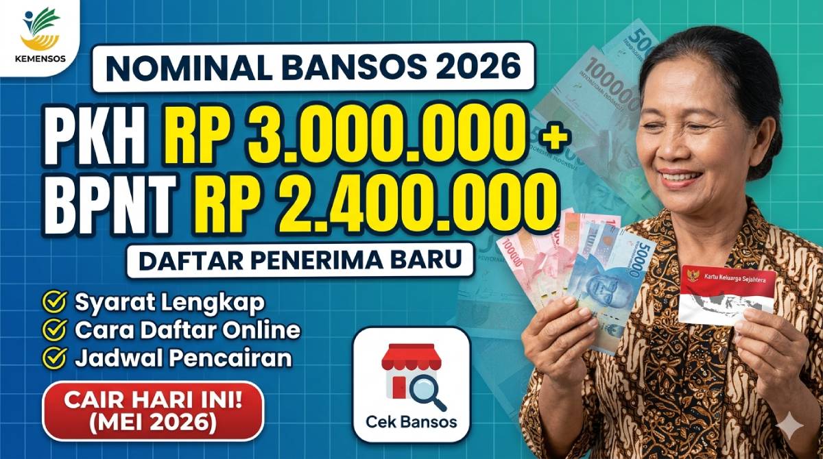 Daftar Penerima Bansos Baru 2026: Syarat Lengkap, Cara Daftar Online, dan Jadwal Pencairan Terupdate Hari Ini