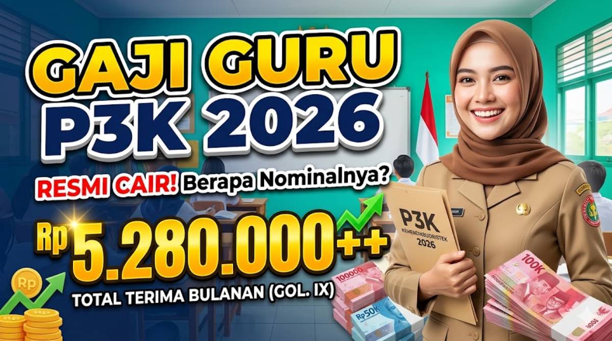 Gaji Guru P3K 2026: Rincian Lengkap, Tunjangan, dan Skema Kenaikan Terbaru