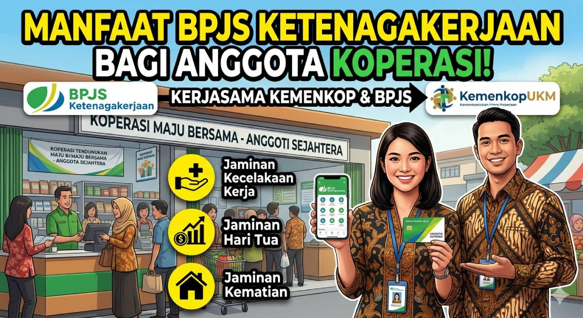 Manfaat BPJS Ketenagakerjaan Kemenkop Kerjasama bagi Anggota Koperasi